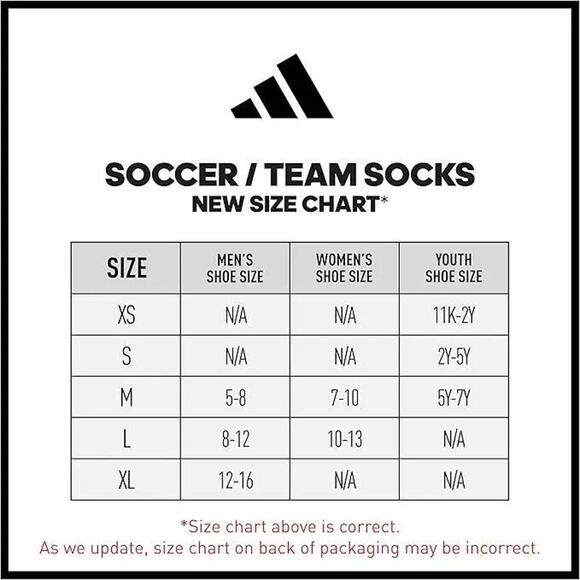 Adidas Soccer Team Speed Black Cushioned Socks Size Men's 5-8.5 Women's 7-10 NEW - Picture 10 of 10